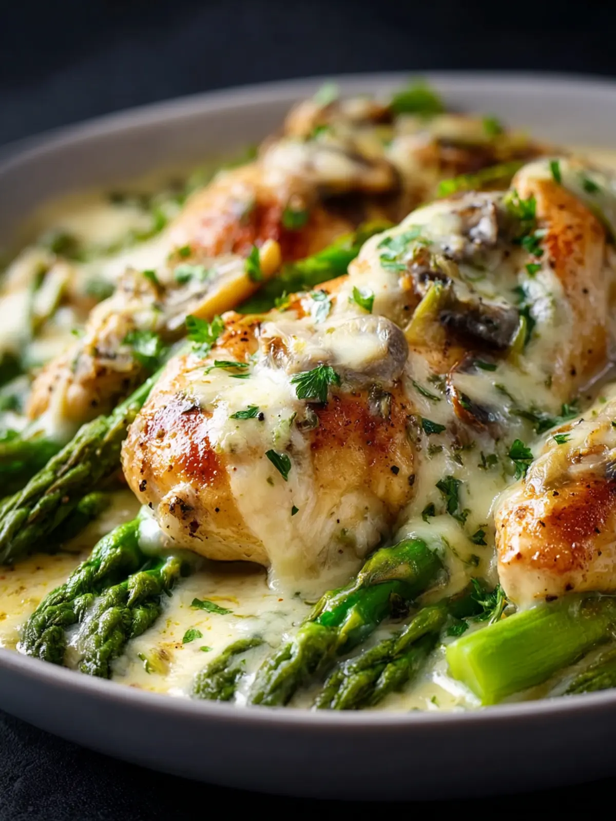 Creamy Baked Chicken and Asparagus First Image