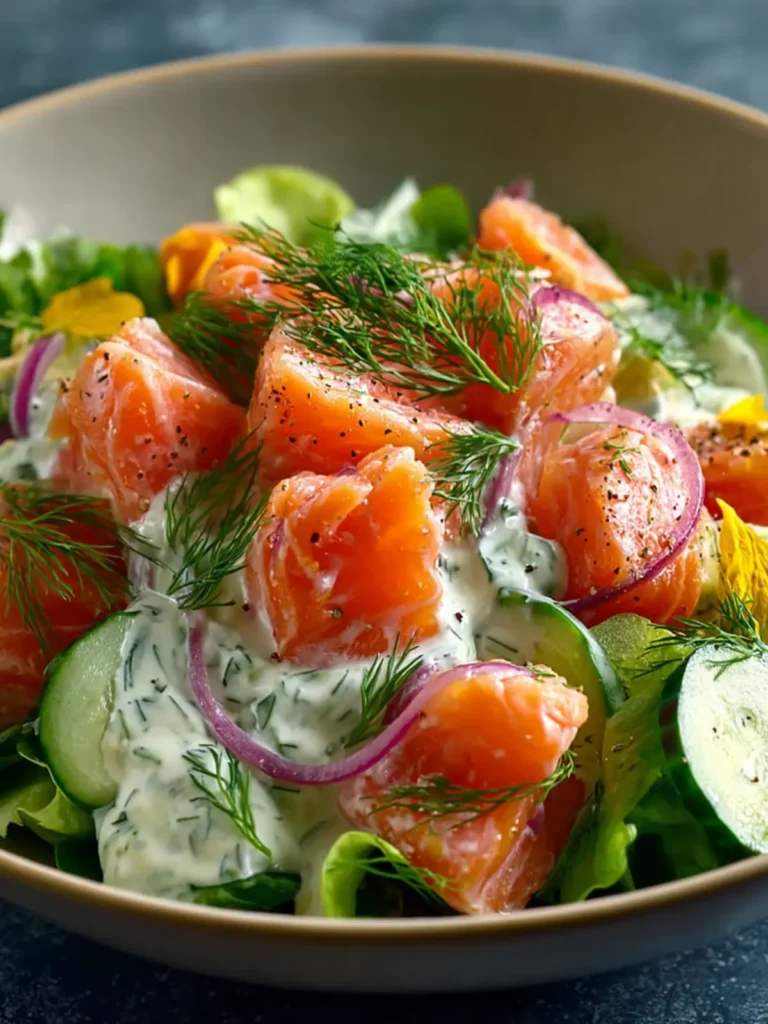 Creamy Dill-Yogurt Salmon Salad: A Refreshing Summer Dish First Image
