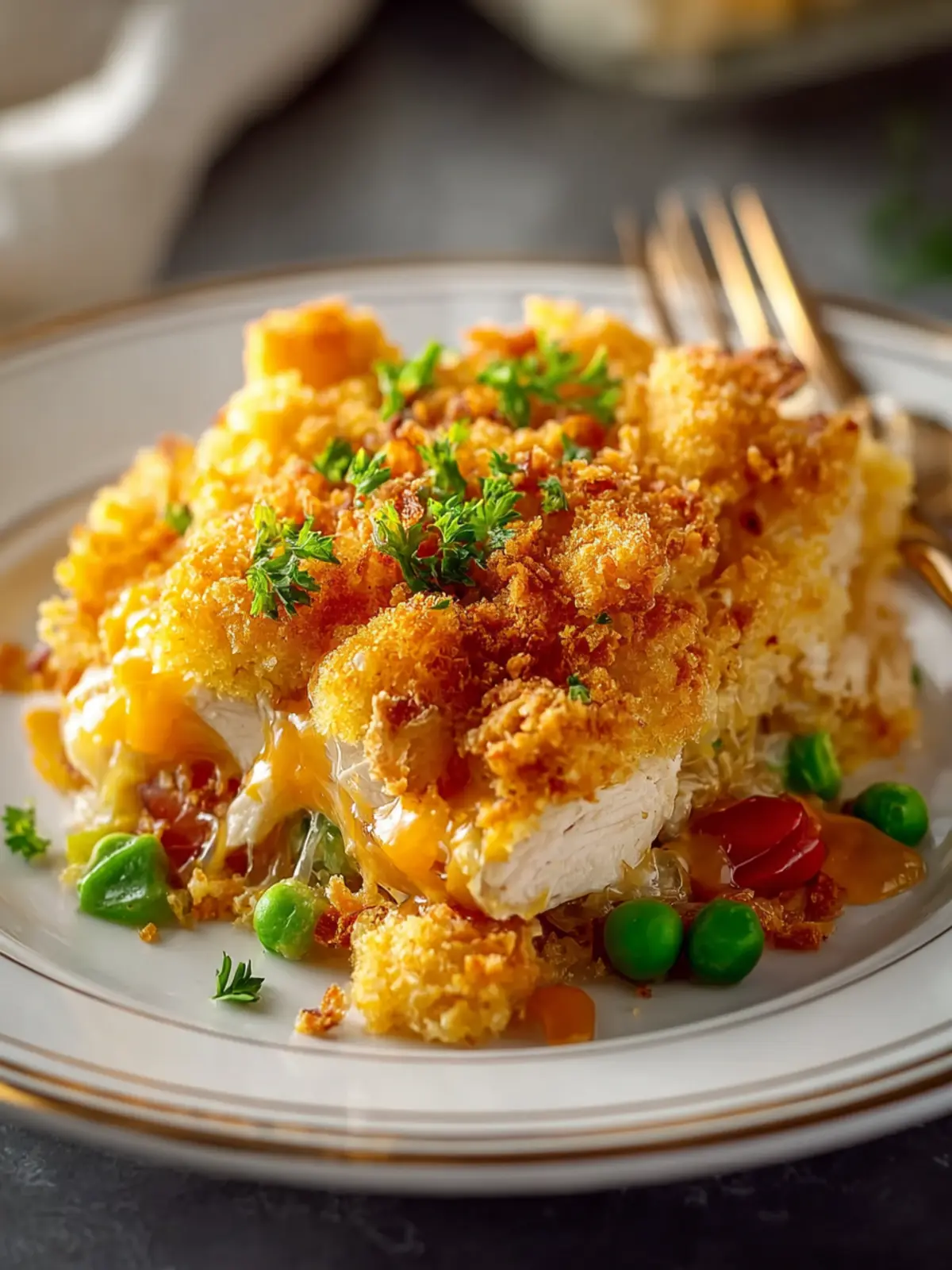 Ritz Cracker Chicken Casserole First Image