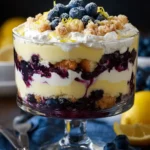 Easy Lemon Blueberry Cheesecake Trifle First Image