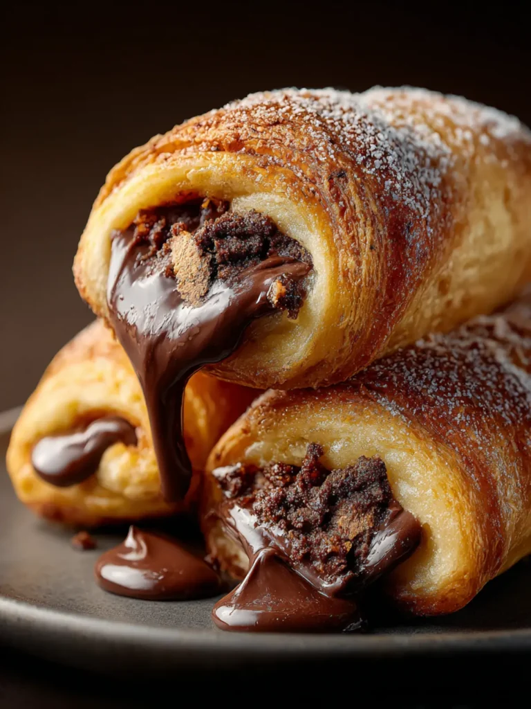 Nutella Stuffed Rolls First Image