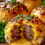 Irresistible Garlic Parmesan Cheeseburger Bombs Recipe First Image