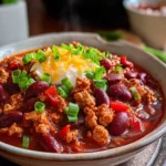 Delicious Healthy Turkey Chili with Beans Recipe First Image