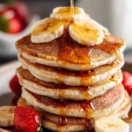 Fluffy Banana Oat Pancakes: A Delicious Breakfast Treat First Image