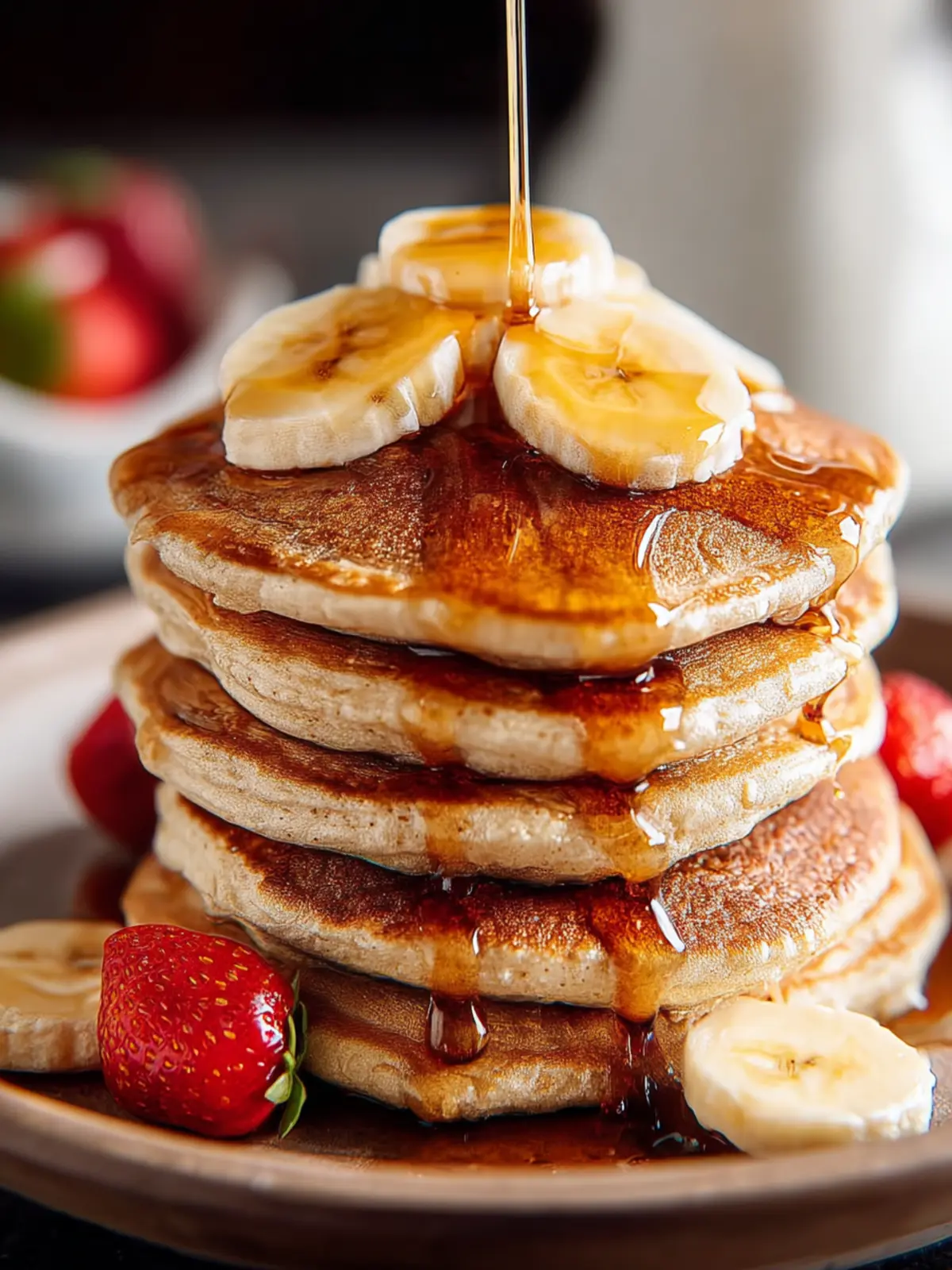 Fluffy Banana Oat Pancakes: A Delicious Breakfast Treat First Image