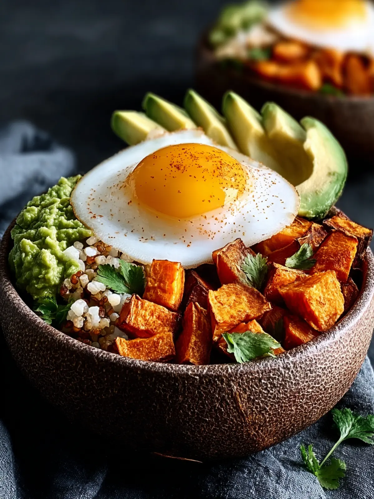 Delicious Avocado Egg Roasted Sweet Potato Bowl Recipe First Image