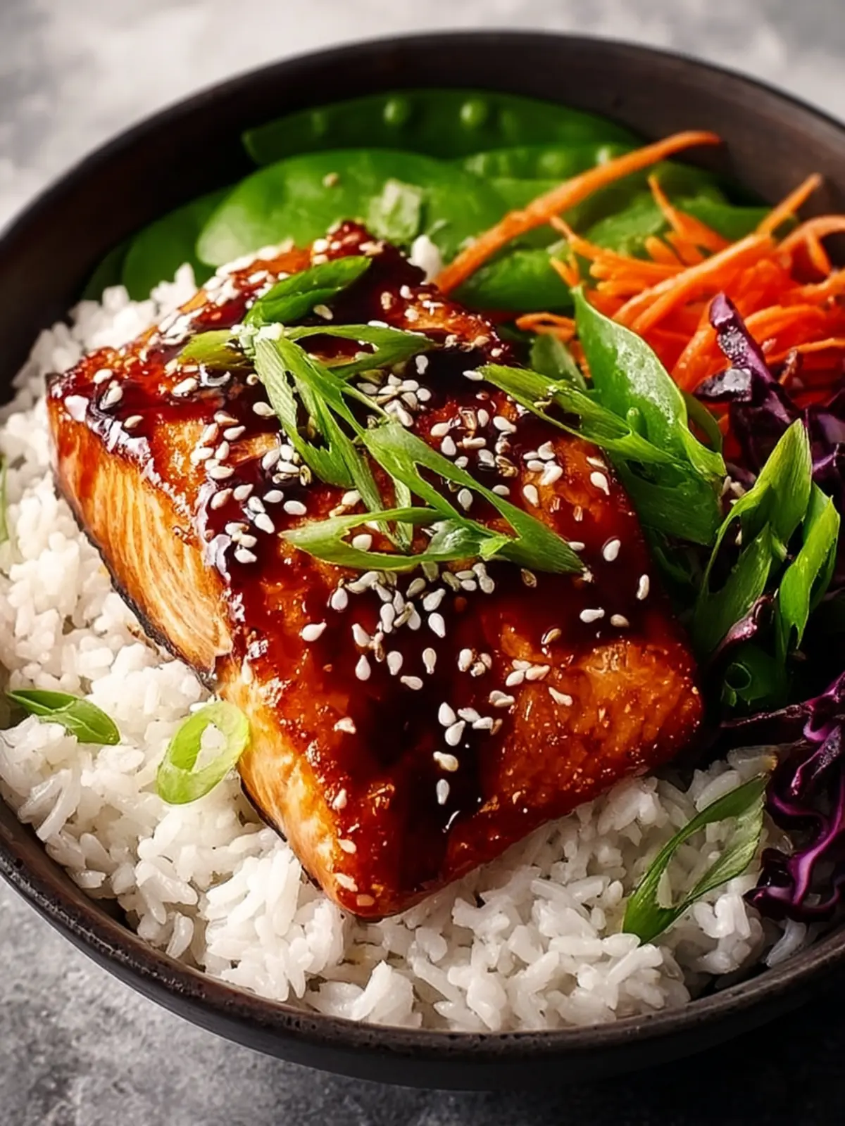 Irresistible Teriyaki Salmon Bowls with Coconut Rice Recipe First Image