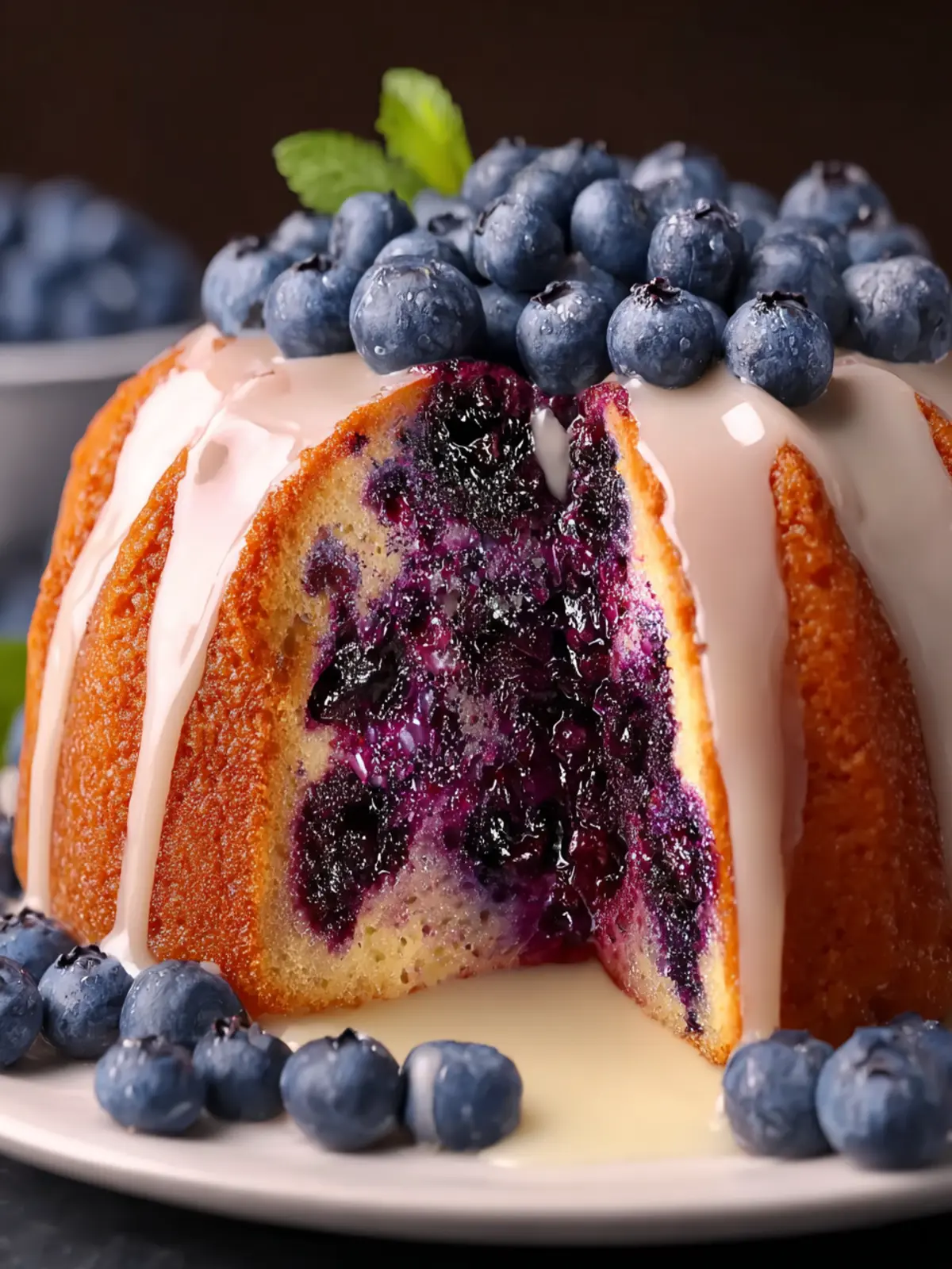 Irresistible Fresh Blueberry Pound Cake Recipe to Savor First Image