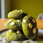 Irresistible Matcha Mochi Cookies with White Chocolate Chips First Image