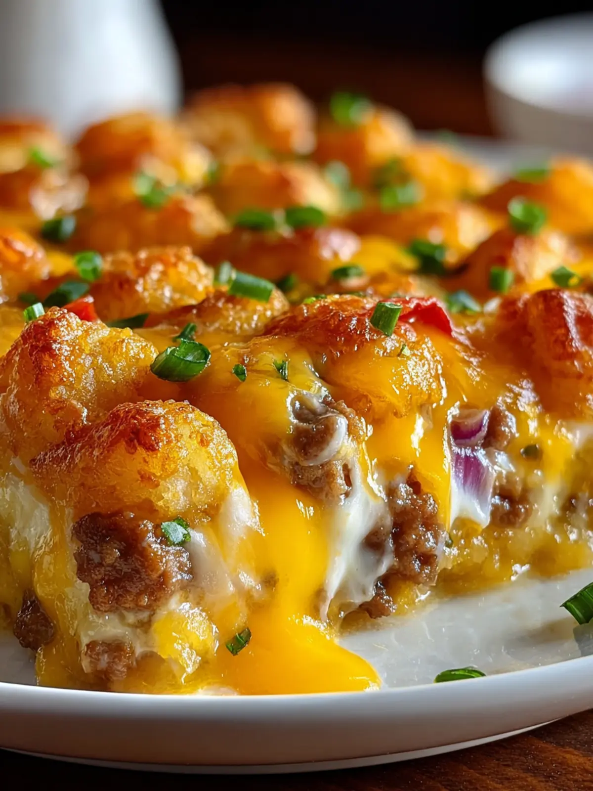 Irresistible Tater Tot Sausage Breakfast Casserole Recipe First Image