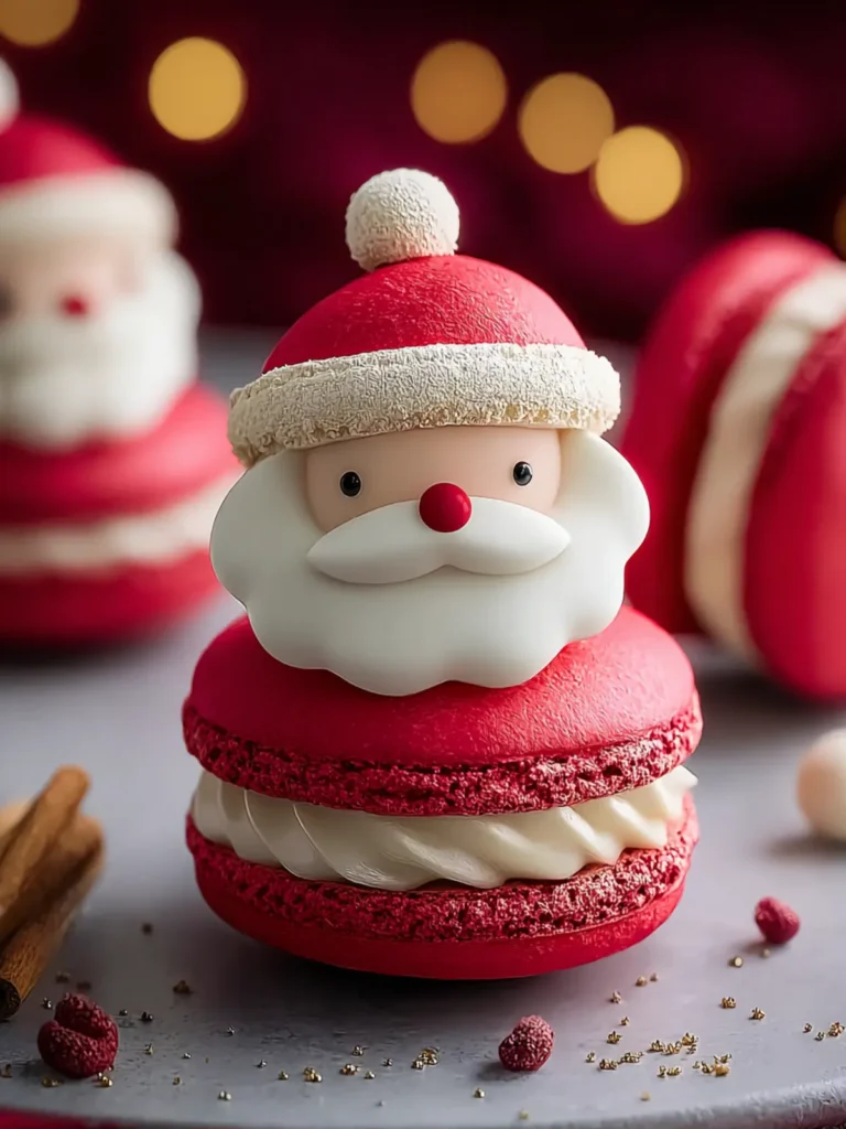 Delightful Santa Claus Macarons to Sweeten Your Christmas First Image
