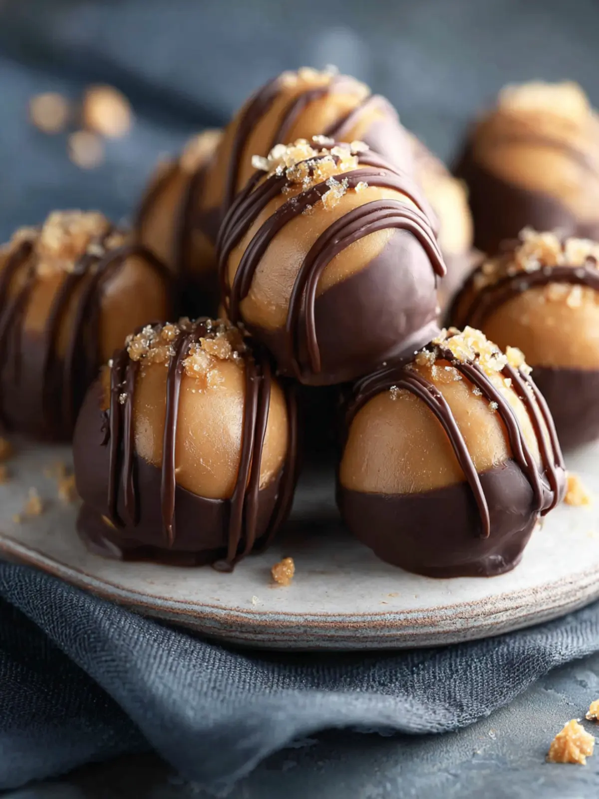 Healthy Peanut Butter Buckeyes Recipe First Image