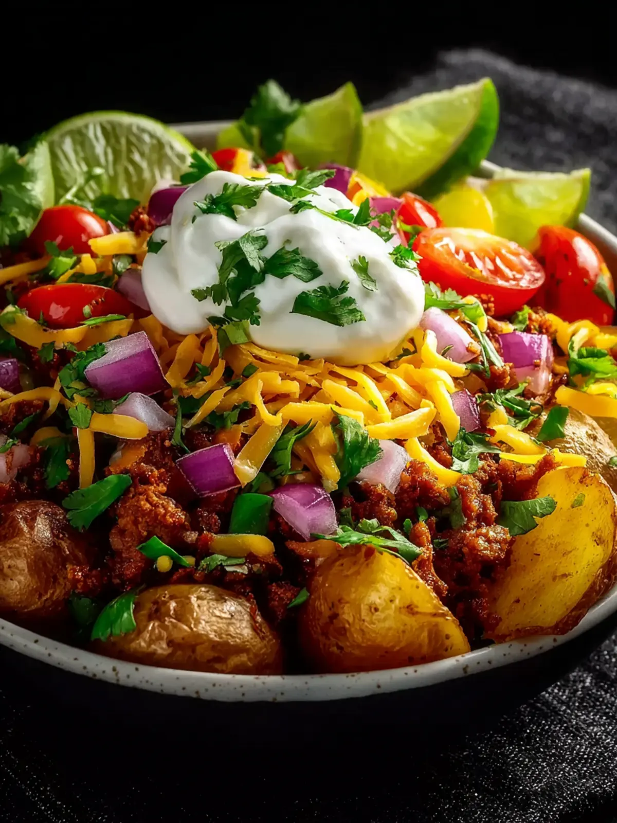 Loaded Potato Taco Bowl Recipe First Image