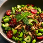 Edamame High Protein Crispy Rice Salad First Image