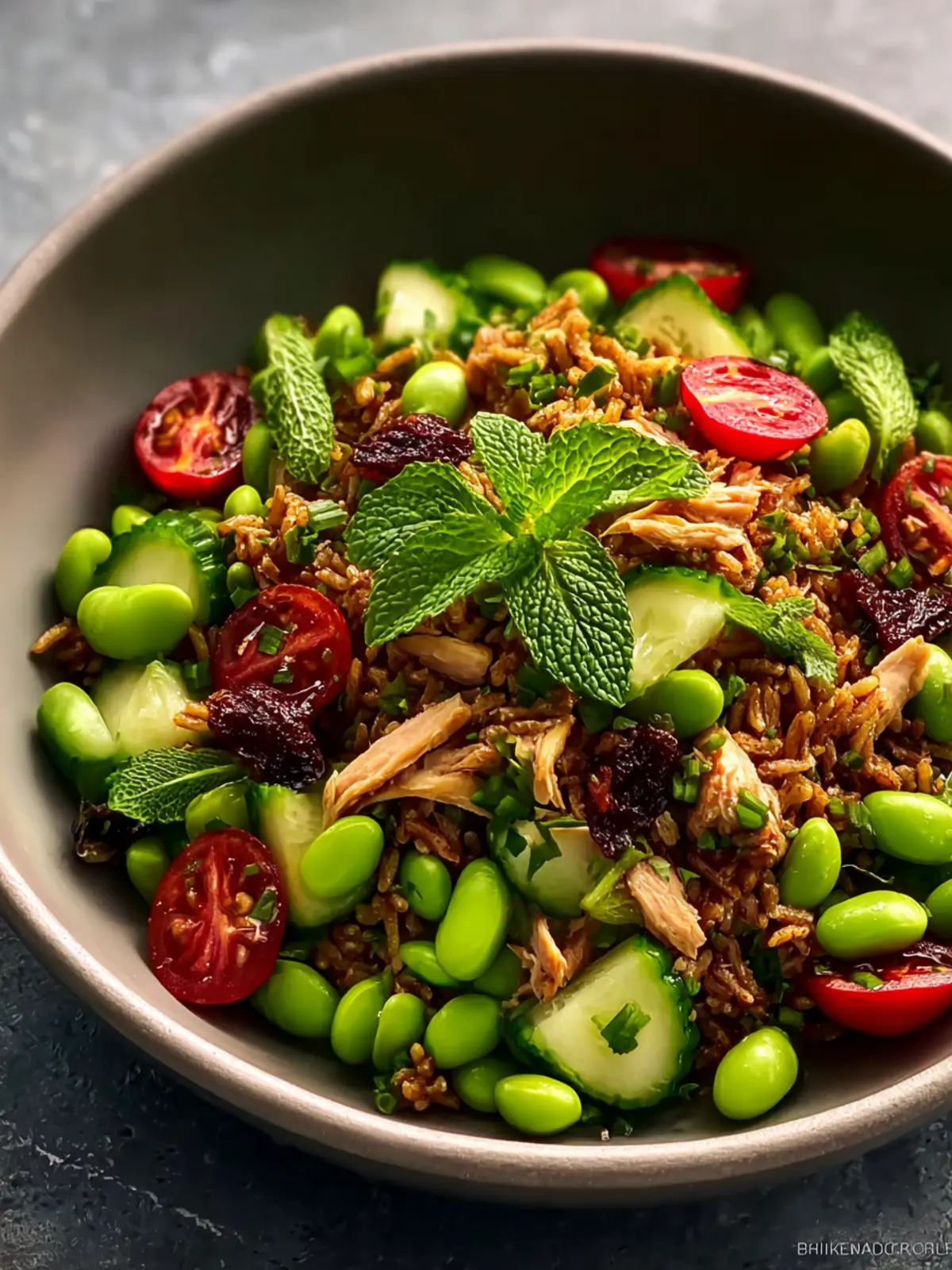 Edamame High Protein Crispy Rice Salad First Image