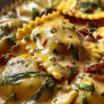 Irresistible Creamy Tuscan Cheese Ravioli Recipe First Image