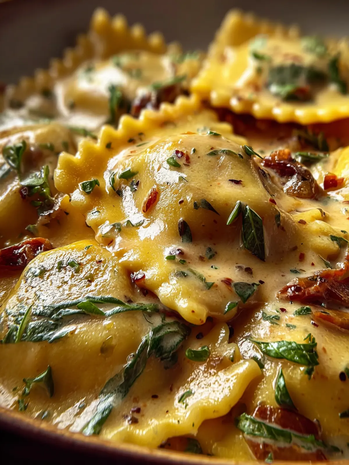 Irresistible Creamy Tuscan Cheese Ravioli Recipe First Image