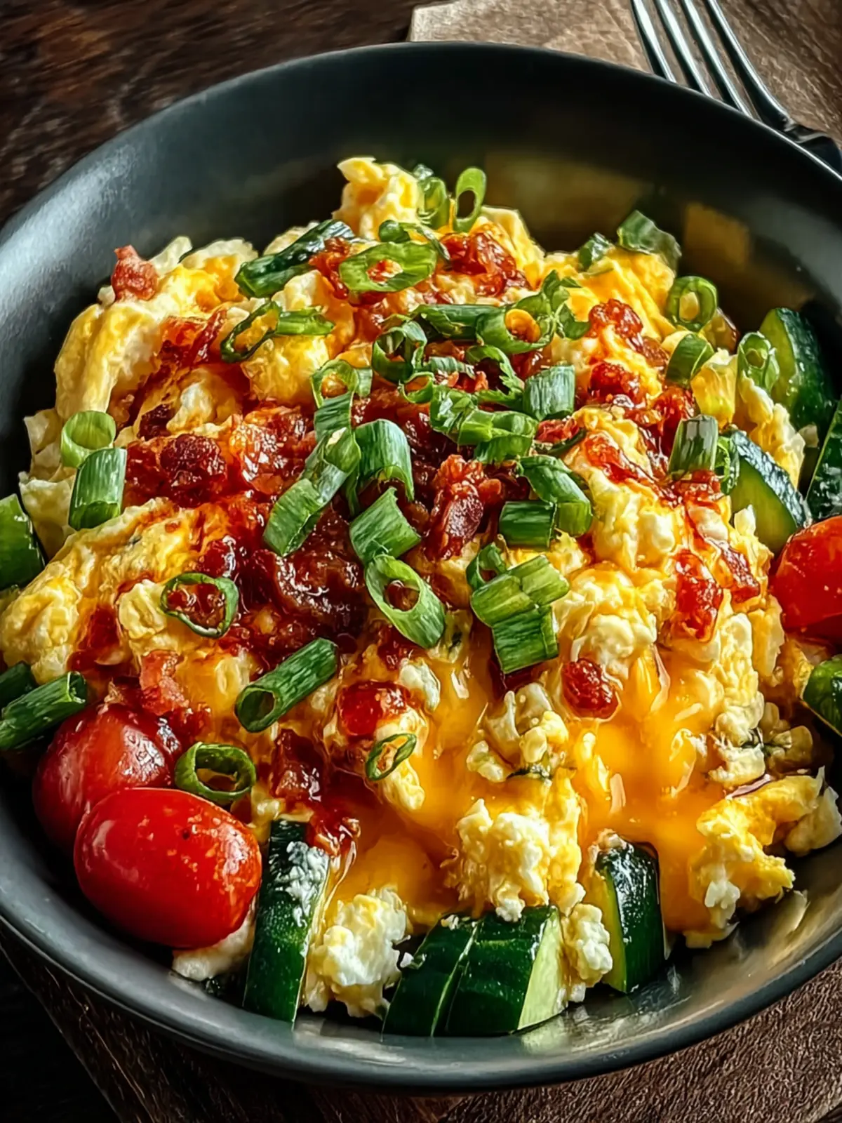 Wholesome Scrambled Egg and Veggie Bowl Recipe Delight First Image
