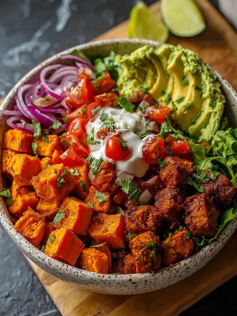 Delicious Sweet Potato Taco Bowl Recipe for Healthy Eating First Image