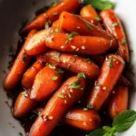 Honey Balsamic Glazed Carrots Recipe First Image