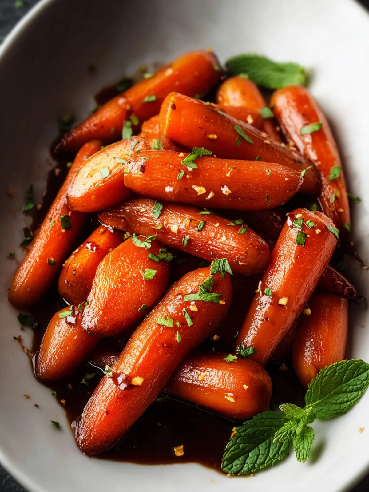 Honey Balsamic Glazed Carrots Recipe First Image
