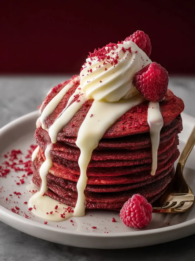 Red Velvet Pancakes First Image
