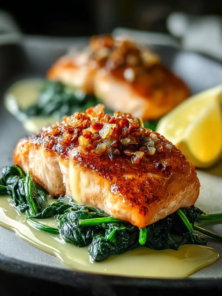 Delightful Baked Salmon Spinach Recipe for a Cozy Meal First Image