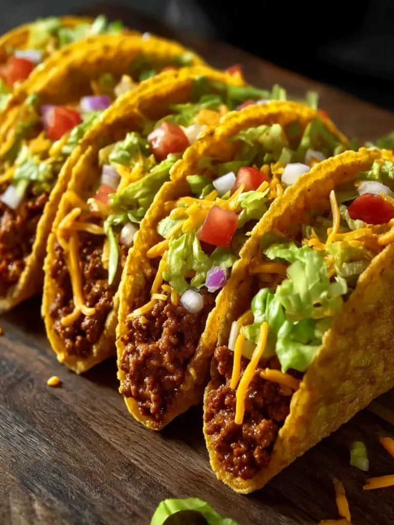 Crispy Ground Beef Tacos First Image