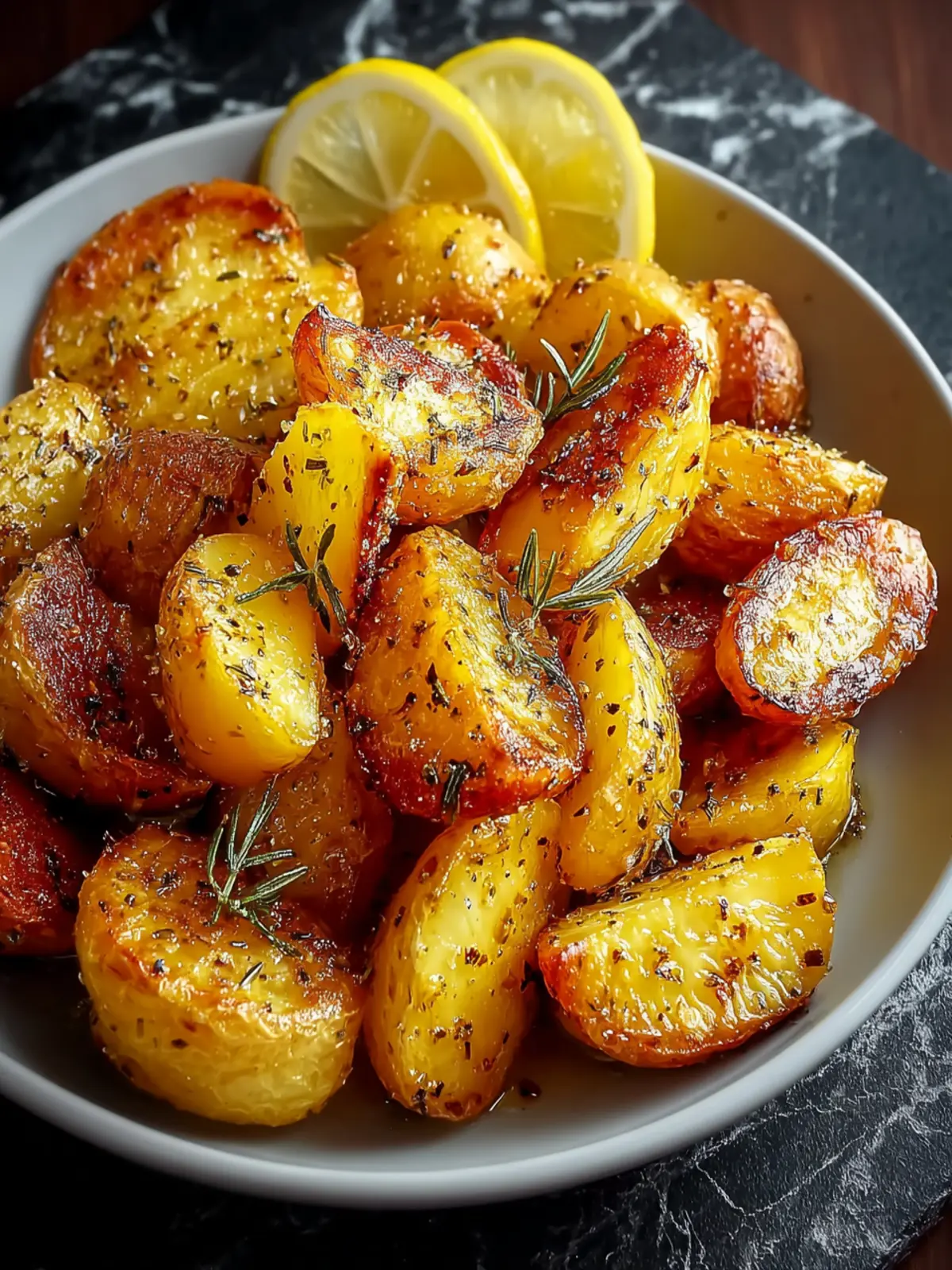 Simple Crispy Greek Lemon Potatoes First Image