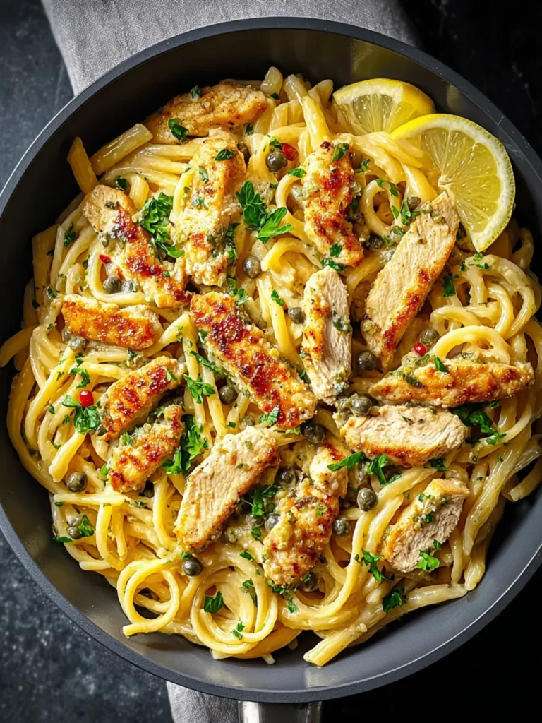 Irresistible Chicken Piccata Pasta Recipe in 30 Minutes First Image