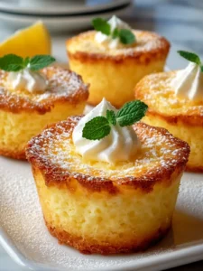 Mini Baby Lemon Impossible Pies First Image