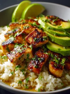 Honey Lime Chicken Avocado Rice: A Flavorful Delight! First Image
