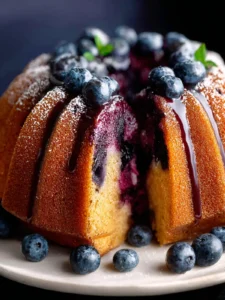 Super Moist Blueberry Bundt Cake: Irresistibly Delicious Recipe First Image