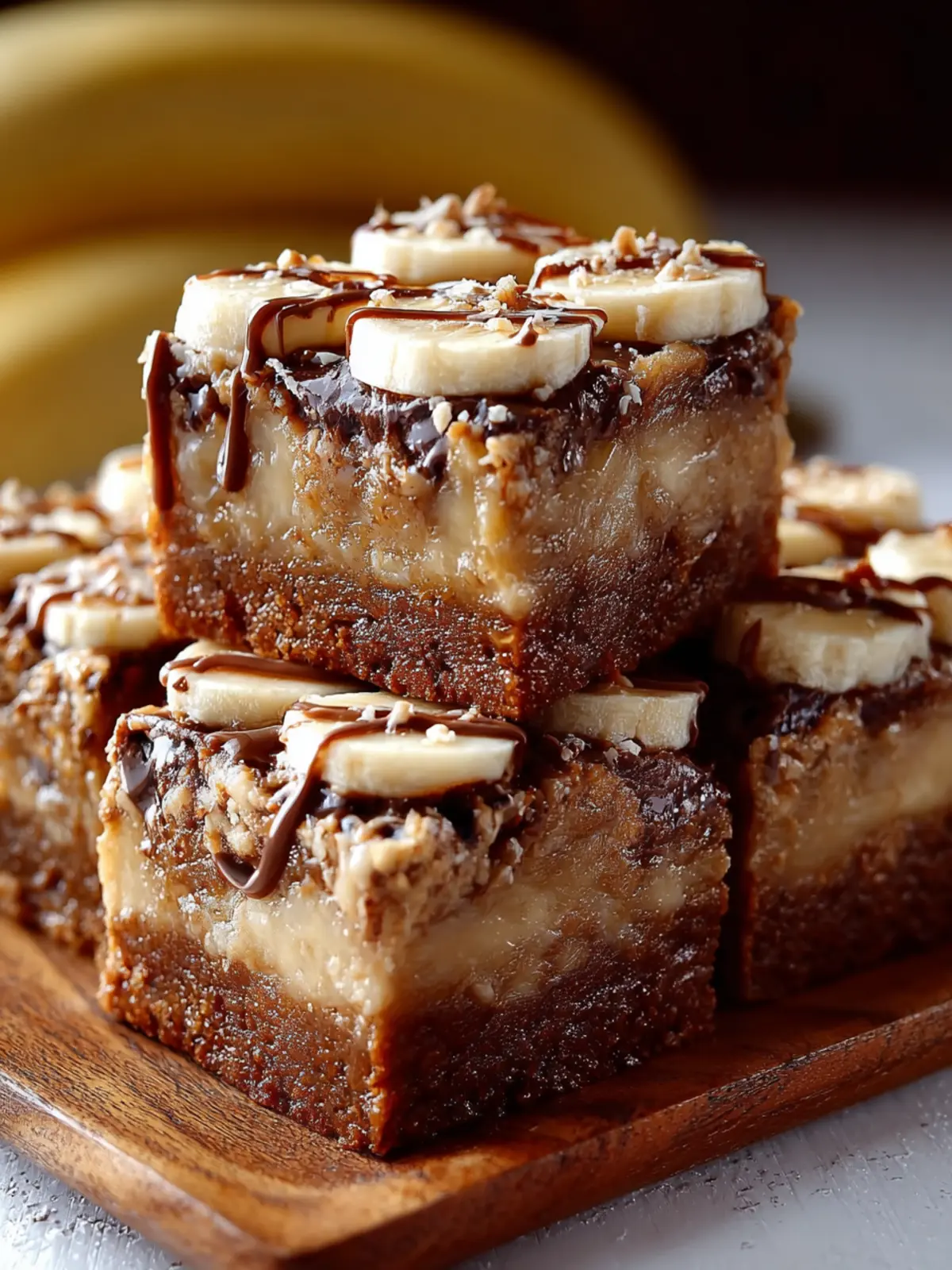 Banana Brownie Bars: Irresistible Bakery Bars in 9 Simple Steps First Image