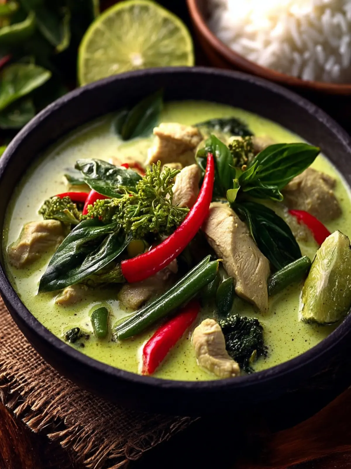 Thai Green Curry with Chicken First Image