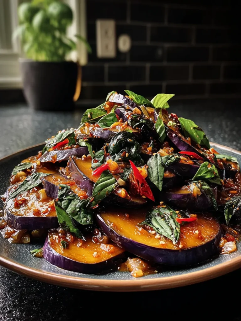 Irresistible Thai Basil Eggplant Recipe You Must Try! First Image