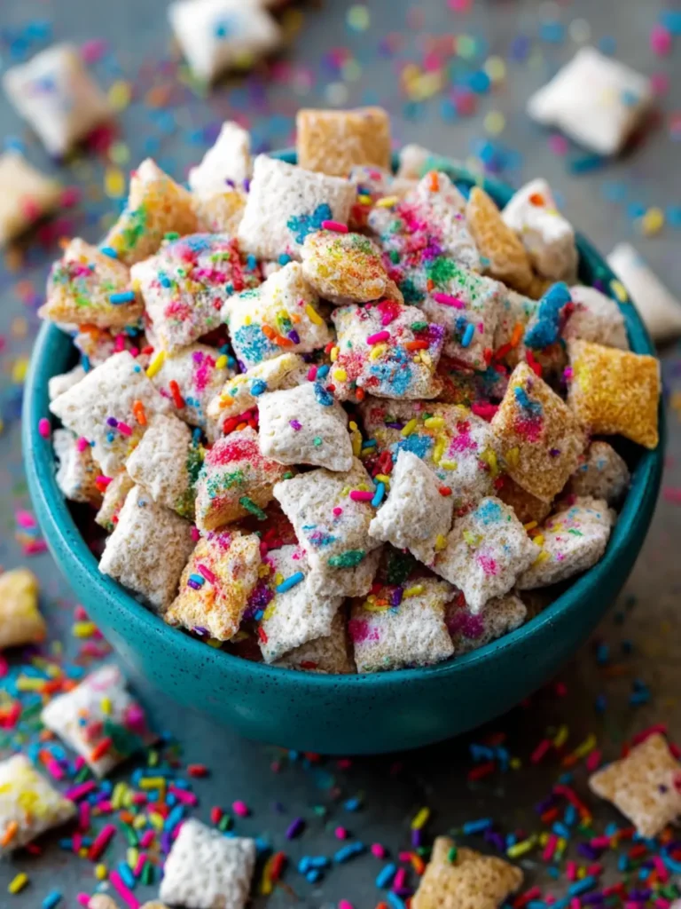 Cake Batter Puppy Chow: Ultimate 15-Minute Funfetti Party Snack First Image