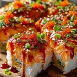Irresistible Spicy Salmon Sushi Bake Recipe to Try Now First Image