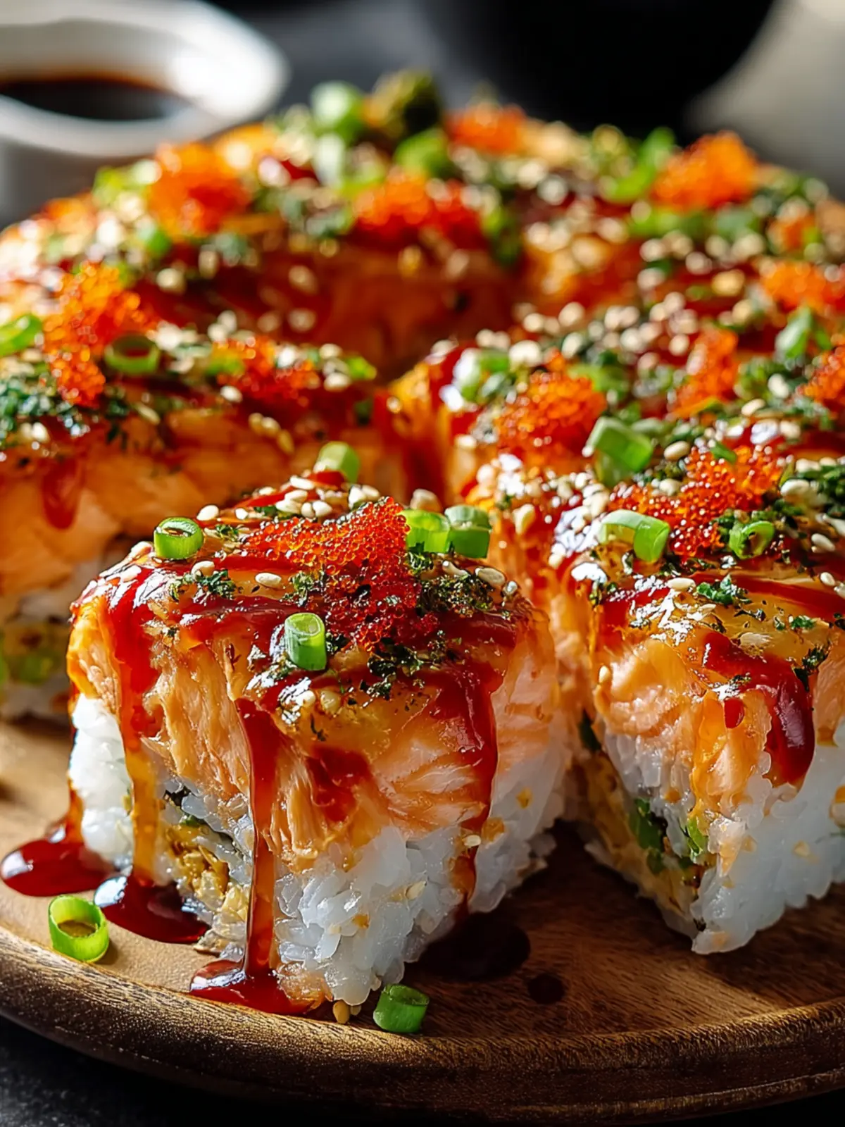 Irresistible Spicy Salmon Sushi Bake Recipe to Try Now First Image
