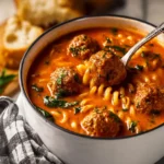 Creamy Italian Meatball Soup Recipe First Image