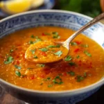 moroccan red lentil soup First Image