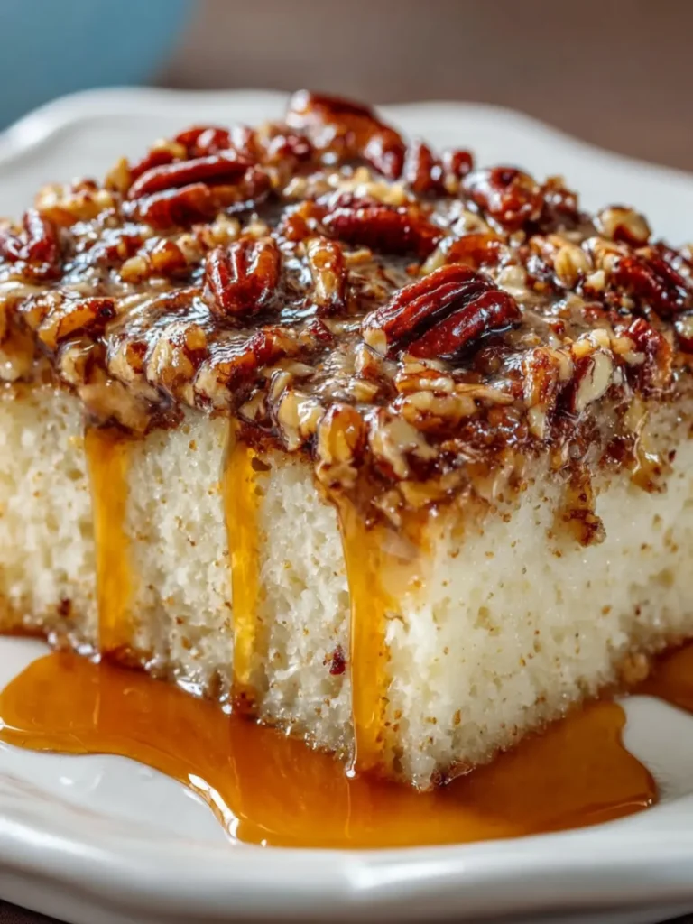 Butter Pecan Praline Poke Cake First Image