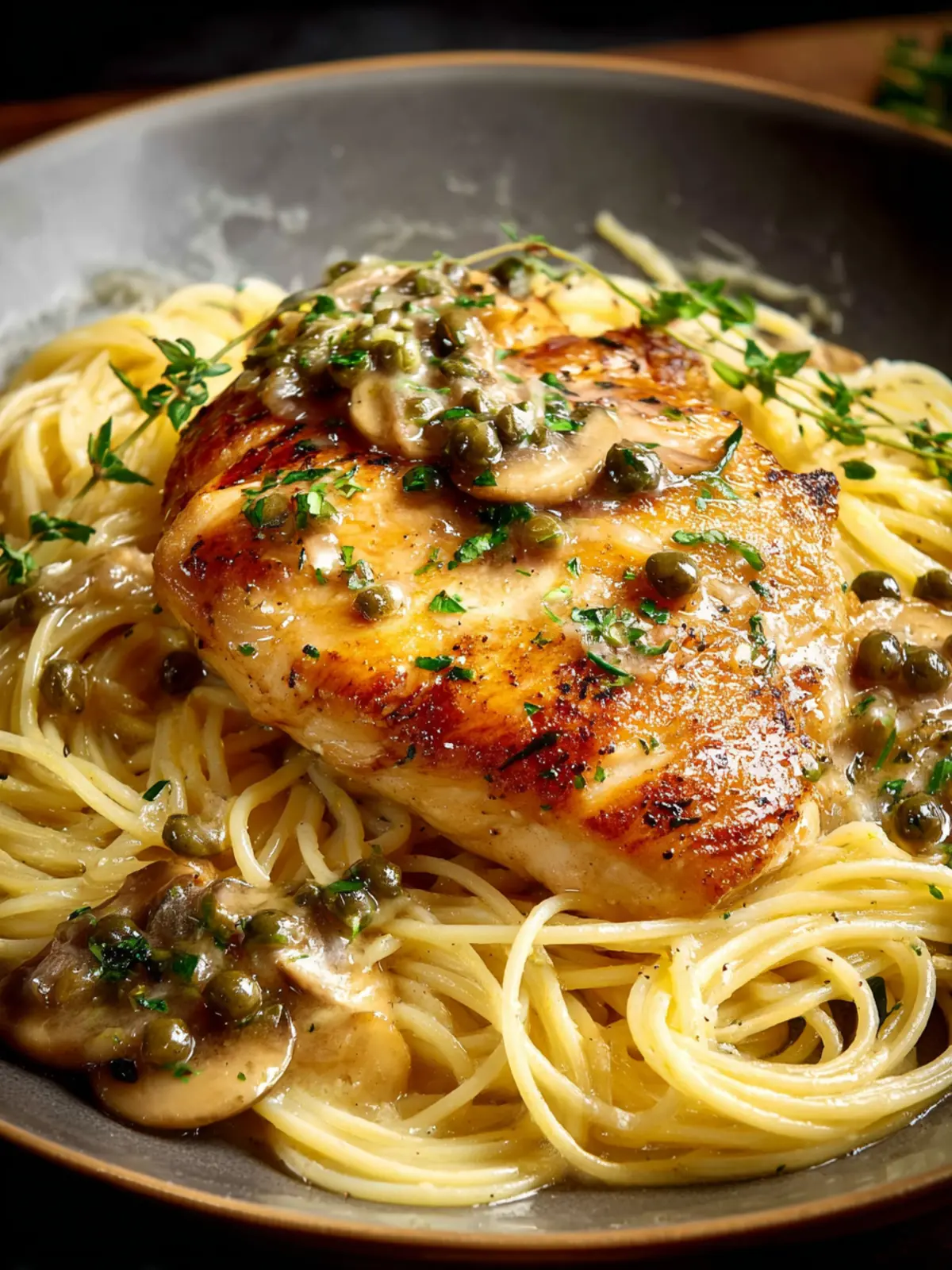 Chicken Piccata with Pasta First Image