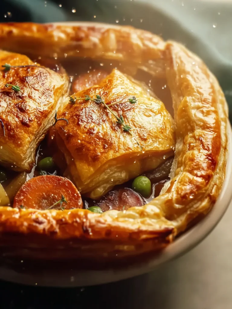 Golden Irish Stew with Puff Pastry for Ultimate Comfort First Image