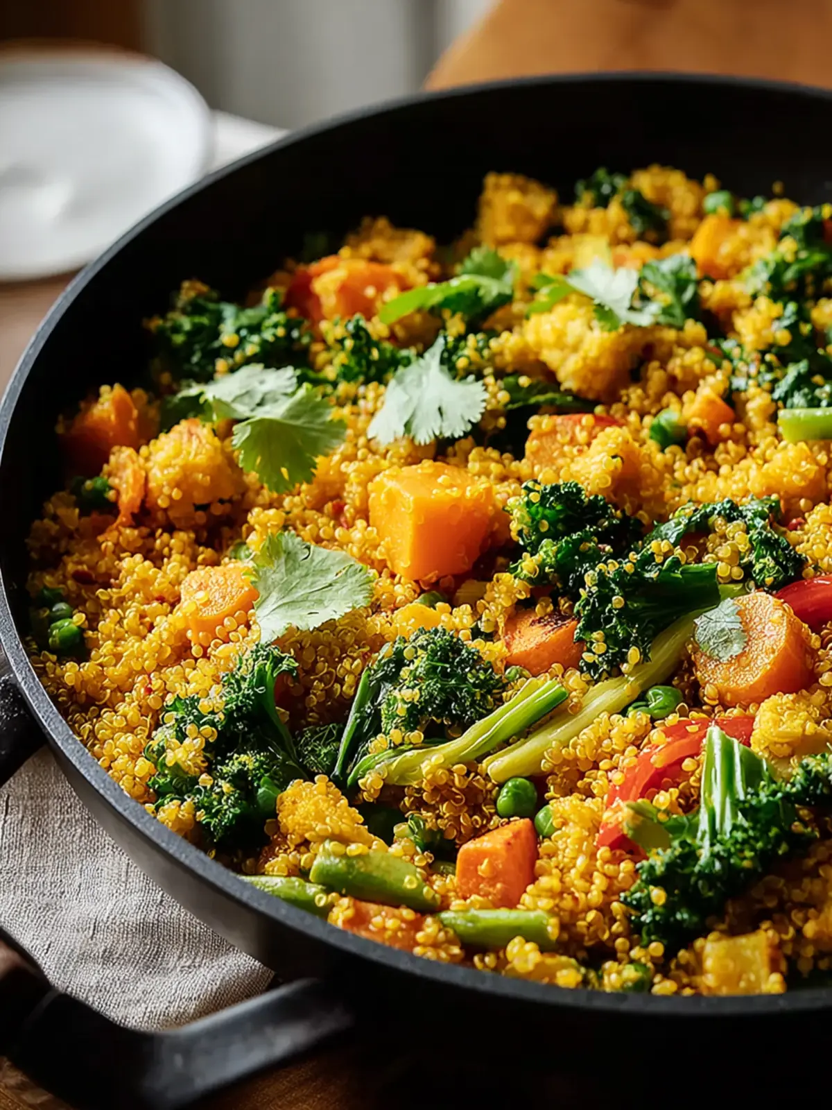 Coconut Turmeric Vegetable Quinoa Skillet: Cozy Comfort Food First Image