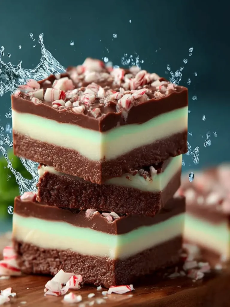 Layered Mint Chocolate Fudge First Image